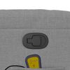 vidaXL Stand up Massage Recliner Chair Light Gray Fabric
