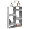 vidaXL Bookcase Grey sonoma Engineered wood 39.4 x 13.0 x 53.1 in