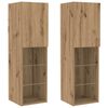 vidaXL TV Cabinet Set Wall-mounted 6 pcs Artisan oak Engineered wood