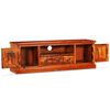 vidaXL TV Stand Natural Acacia Solid Acacia wood, Copper