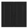 vidaXL Kitchen Wall Cabinet Black Engineered wood Standard