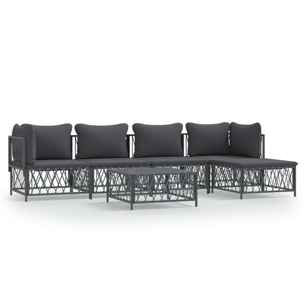 vidaXL Garden Lounge Set Anthracite