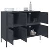 vidaXL Sideboard Anthracite Cold-rolled Steel Adjustable Feet Sideboard