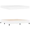 vidaXL Bed Frame with Mattress White 78.74 x 78.74 in Fabric
