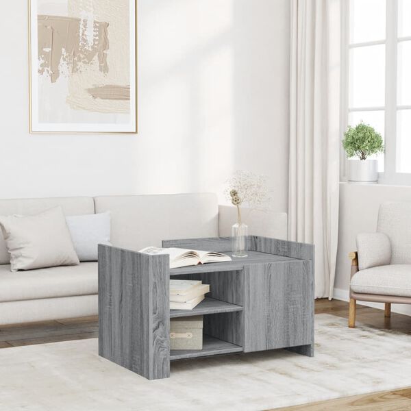 vidaXL Coffee Table Grey Sonoma Engineered wood Medium Coffee Table