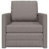 vidaXL Sofa Bed Taupe 29.13 x 30.31 x 31.89 in Fabric