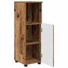 vidaXL Bathroom Cabinet with Storage Old Wood 11.81 x 13.78 x 37.40 in
