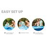 INTEX Pool Blue PVC Large Durable Round Portable Above Ground Pool