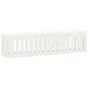 vidaXL Garden Raised Bed White Solid Pine Wood Large Durable