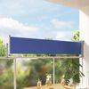 vidaXL Side Awning Blue and Grey