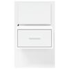 vidaXL Wall-mounted Bedside Cabinet White Engineered wood Medium