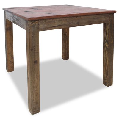 vidaXL Dining Table Solid Reclaimed Wood 32.3"x31.5"x29.9"