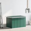 vidaXL Storage Box Green Galvanized steel, Plastic Standard