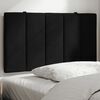 vidaXL Headboard Cushion Black Velvet Removable Covers Headboard Cushion