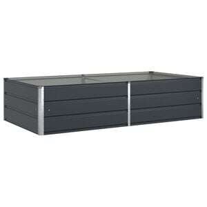 vidaXL Planter Anthracite 195 x 100 x 45 cm Galvanised Steel