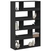 vidaXL Room Divider Black Engineered Wood Large Room Divider