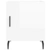 vidaXL Bedside Cabinet Set of 2 High gloss white