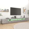 vidaXL TV Cabinet Concrete gray Engineered wood Large TV Cabinet