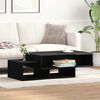 vidaXL Coffee Table Black Oak 41.3x21.7x12.6" Engineered Wood
