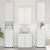 vidaXL Bathroom Wall Cabinet TULUM White 14.57 x 9.65 x 33.86 in