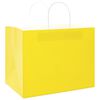 vidaXL Paper Bags 50 pcs with Handles Yellow 32x22x24 cm