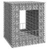 vidaXL Gabion Basket Post 19.7"x19.7"x23.6" Iron