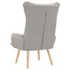 vidaXL Armchair Cloud Grey 27.17 x 29.13 x 36.61 in Fabric