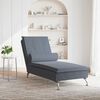 vidaXL Massage Chaise Lounge Dark Gray