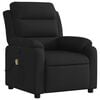 vidaXL Massage Recliner Chair Black Fabric (100% polyester), metal, plywood