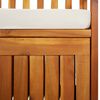 vidaXL Bench Brown Solid Acacia wood, 100% polyester Medium