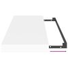vidaXL Wall Shelf White Honeycomb MDF, metal Medium Floating Wall Shelf