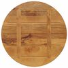 vidaXL Table Top Oak finish Solid mango wood 31.5 in diameter Durable