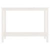 vidaXL Console Table White Solid pine wood Medium Durable