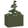 vidaXL Planter Olive Green Cold-rolled Steel Large Decorative Inlays