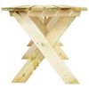 vidaXL Garden Table Green Treated Pinewood Large Durable Garden Table