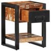 vidaXL Bedside Cabinet Multicolor Solid reclaimed wood, iron