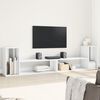vidaXL TV Cabinet White Engineered wood Medium TV Cabinet Rectangular
