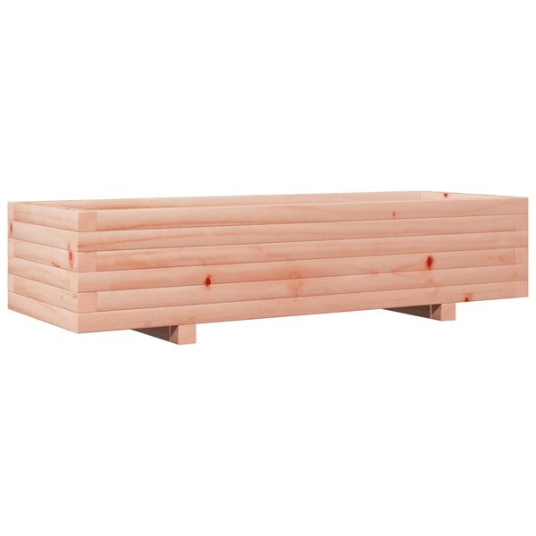 vidaXL Garden Planter Brown Solid Douglas Wood 43.3 x 15.7 x 10.4 in