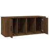 vidaXL TV Cabinet Brown Oak Engineered Wood Rectangular Contemporary