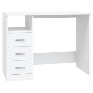 vidaXL Desk White Engineered wood 40.2 in x 19.7 in x 29.9 in Desk