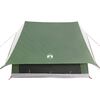 vidaXL Family Tent with Roof Green and White 315 x 286 x 200 cm