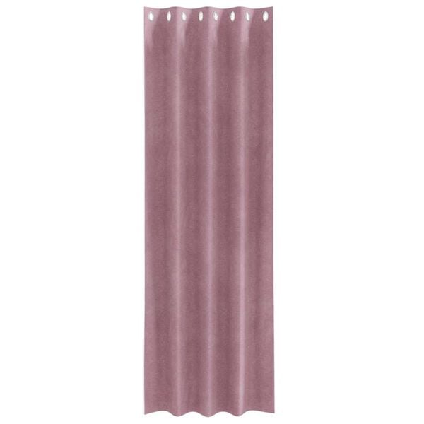 vidaXL Blackout Curtains 2 pcs Dark Pink 55.12 x 102.36 in Velvet