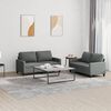 vidaXL Sofa Set Dark Grey 100% Polyester Fabric, Metal, Textilene, Plywood
