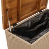 vidaXL Garden Storage Box Beige and Brown