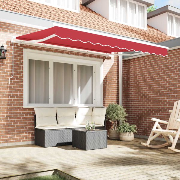 vidaXL Awning Replacement Fabric Red 110.24 x 96.46 in Polyester