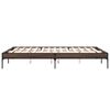 vidaXL Bed Frame Brown Oak Engineered Wood and Metal Double Durable