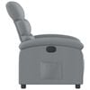 vidaXL Electric Recliner Chair Light grey Polyester, metal, wood Medium
