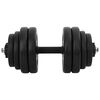 vidaXL Dumbbells 2x33.1 lb