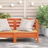 vidaXL Garden Sofa Wax Brown Solid pine wood Medium Modular