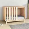 vidaXL Dog House Natural Wooden Solid Pine Wood